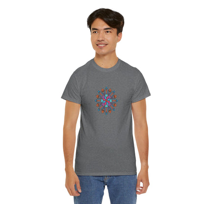 Concrete Flower V1 Dark Theme l Unisex Heavy Cotton Tee