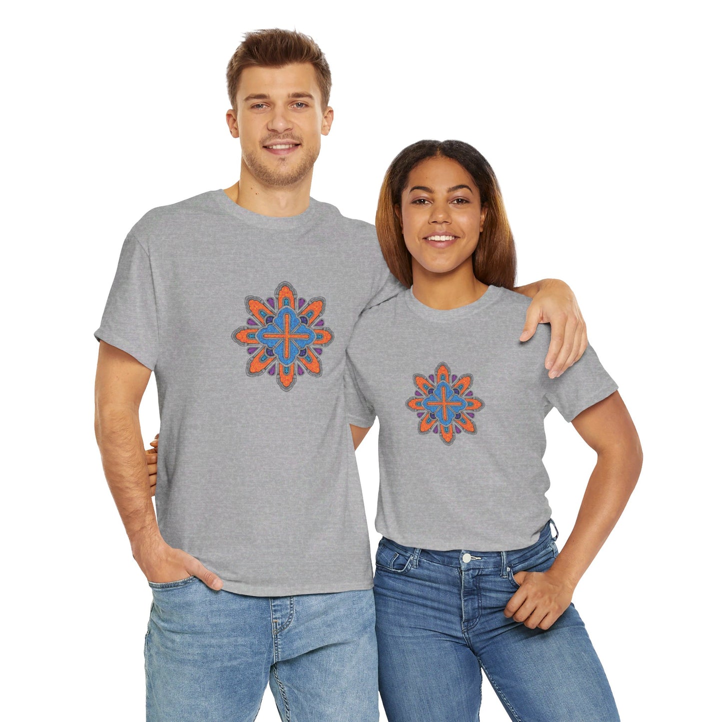 Concrete Flower V3 Light Theme l Unisex Heavy Cotton Tee