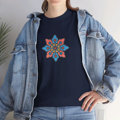 Concrete Flower V2 Dark Theme l Unisex Heavy Cotton Tee