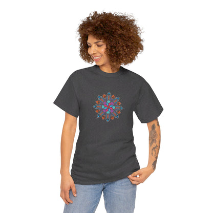 Concrete Flower V1 Dark Theme l Unisex Heavy Cotton Tee