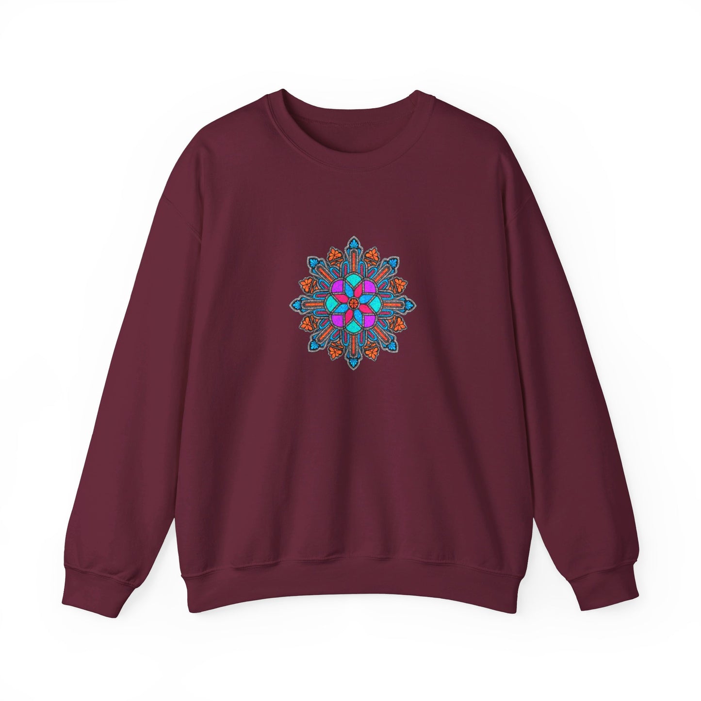 Concrete Flower V1 Dark Theme | Unisex Heavy Blend™ Crewneck Sweatshirt