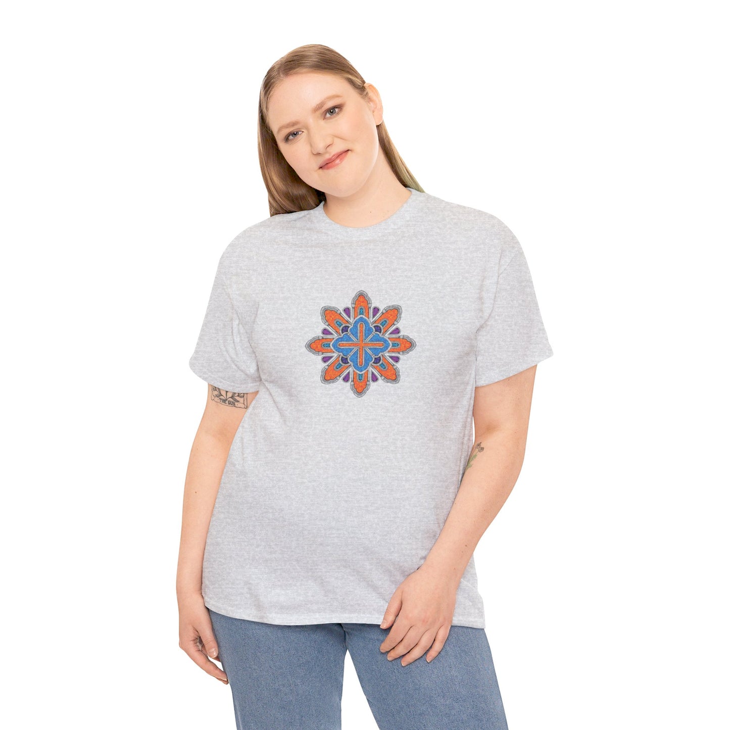 Concrete Flower V3 Light Theme l Unisex Heavy Cotton Tee