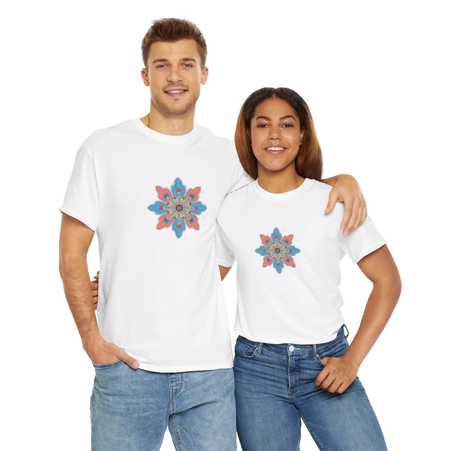 Concrete Flower V2 Light Theme l Unisex Heavy Cotton Tee