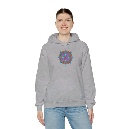 Concrete Flower V1 Light Theme | Unisex Heavy Blend™ Hooded Sweatshirt