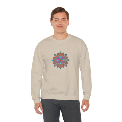 Concrete Flower V1 Light Theme | Unisex Heavy Blend™ Crewneck Sweatshirt