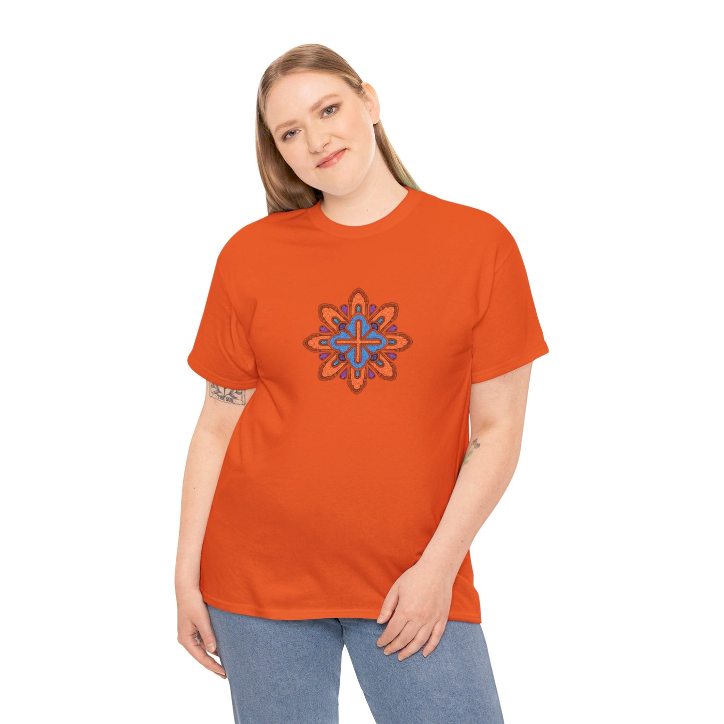 Concrete Flower V3 Light Theme l Unisex Heavy Cotton Tee