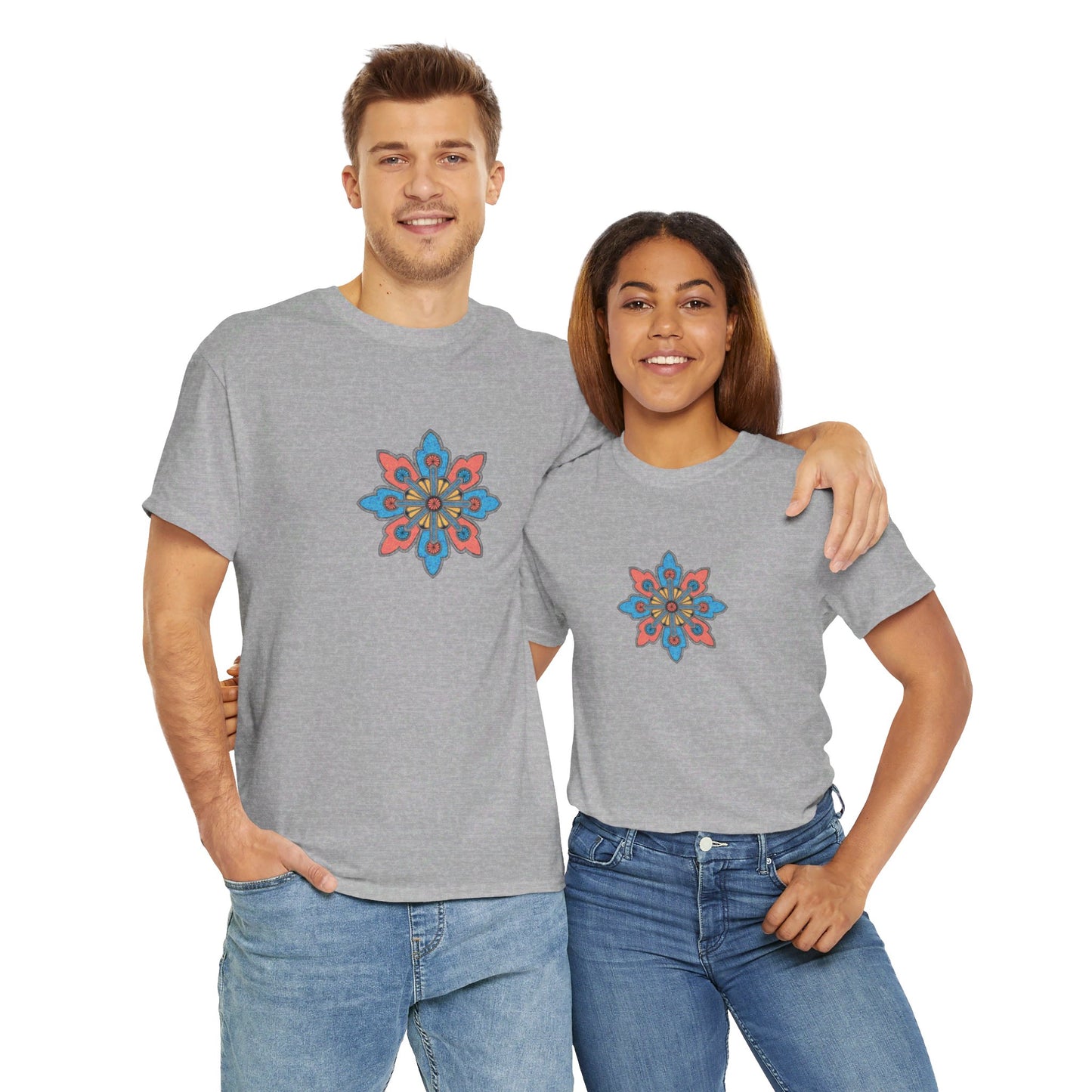 Concrete Flower V2 Light Theme l Unisex Heavy Cotton Tee