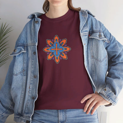 Concrete Flower V3 Dark Theme l Unisex Heavy Cotton Tee