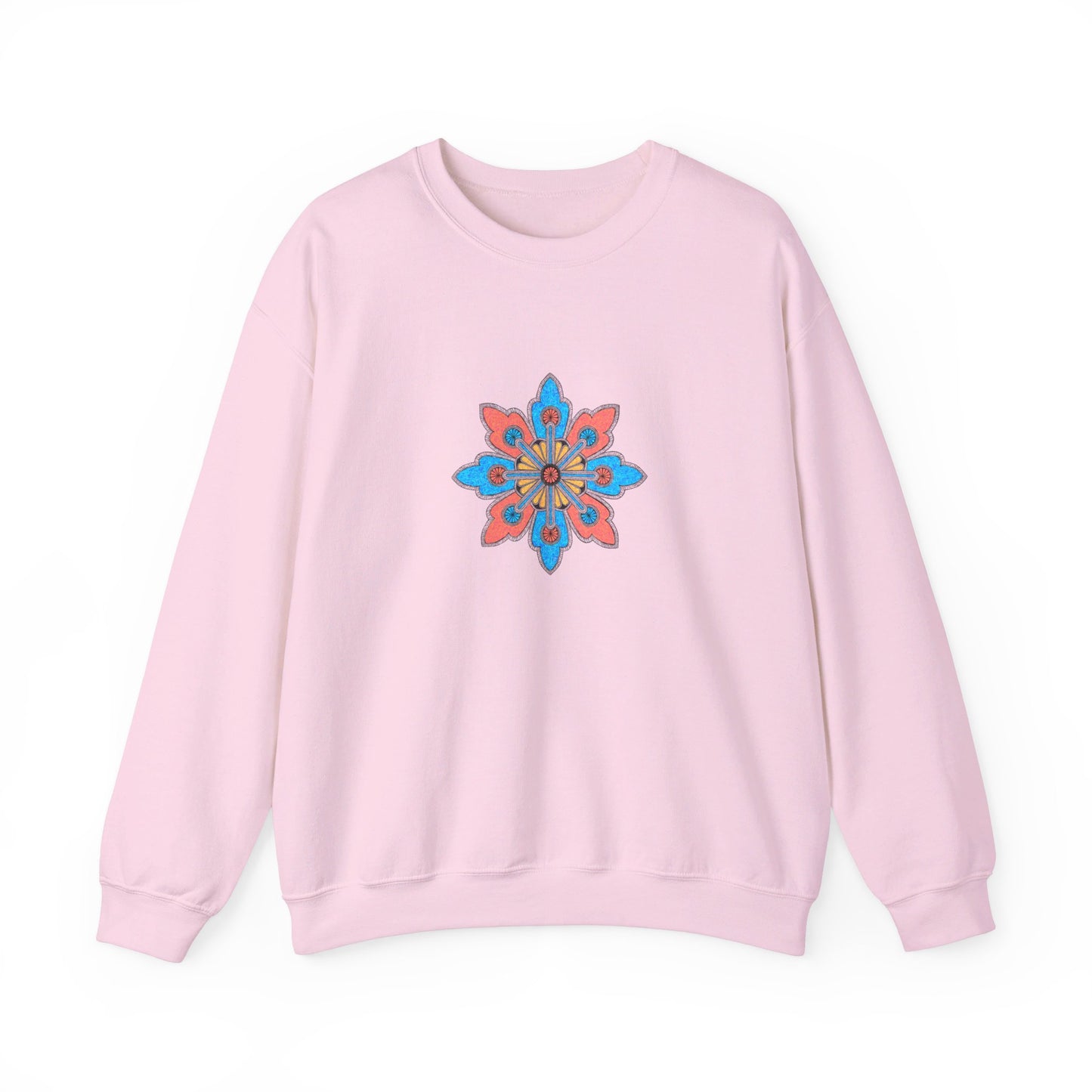 Concrete Flower V2 Light Theme | Unisex Heavy Blend™ Crewneck Sweatshirt