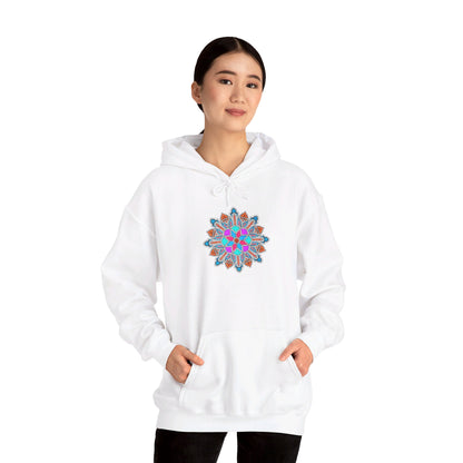 Concrete Flower V1 Light Theme | Unisex Heavy Blend™ Hooded Sweatshirt