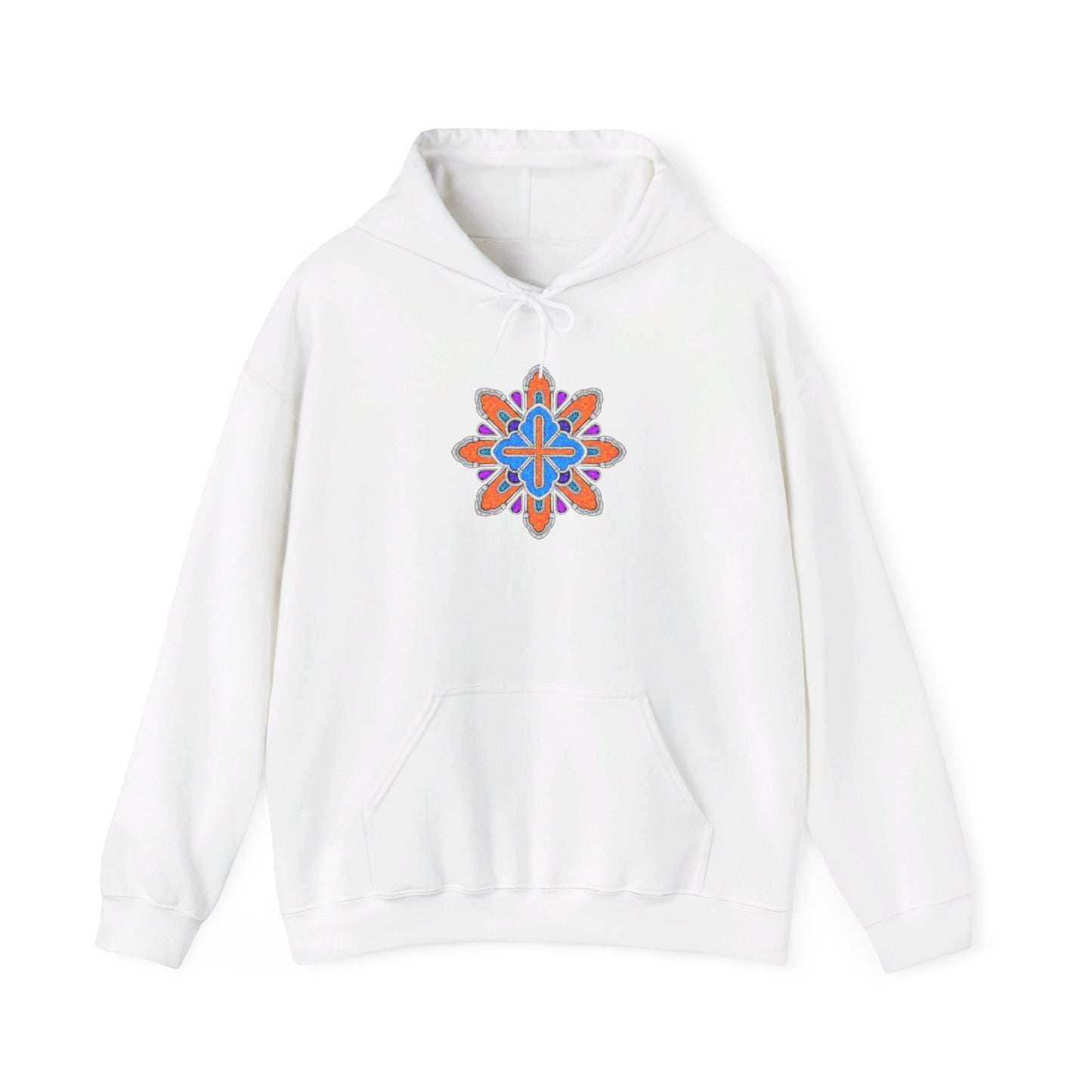 Concrete Flower V3 Light Theme | Unisex Heavy Blend™ Hooded Sweatshirt