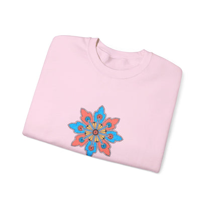 Concrete Flower V2 Light Theme | Unisex Heavy Blend™ Crewneck Sweatshirt