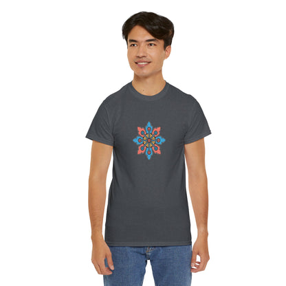 Concrete Flower V2 Dark Theme l Unisex Heavy Cotton Tee