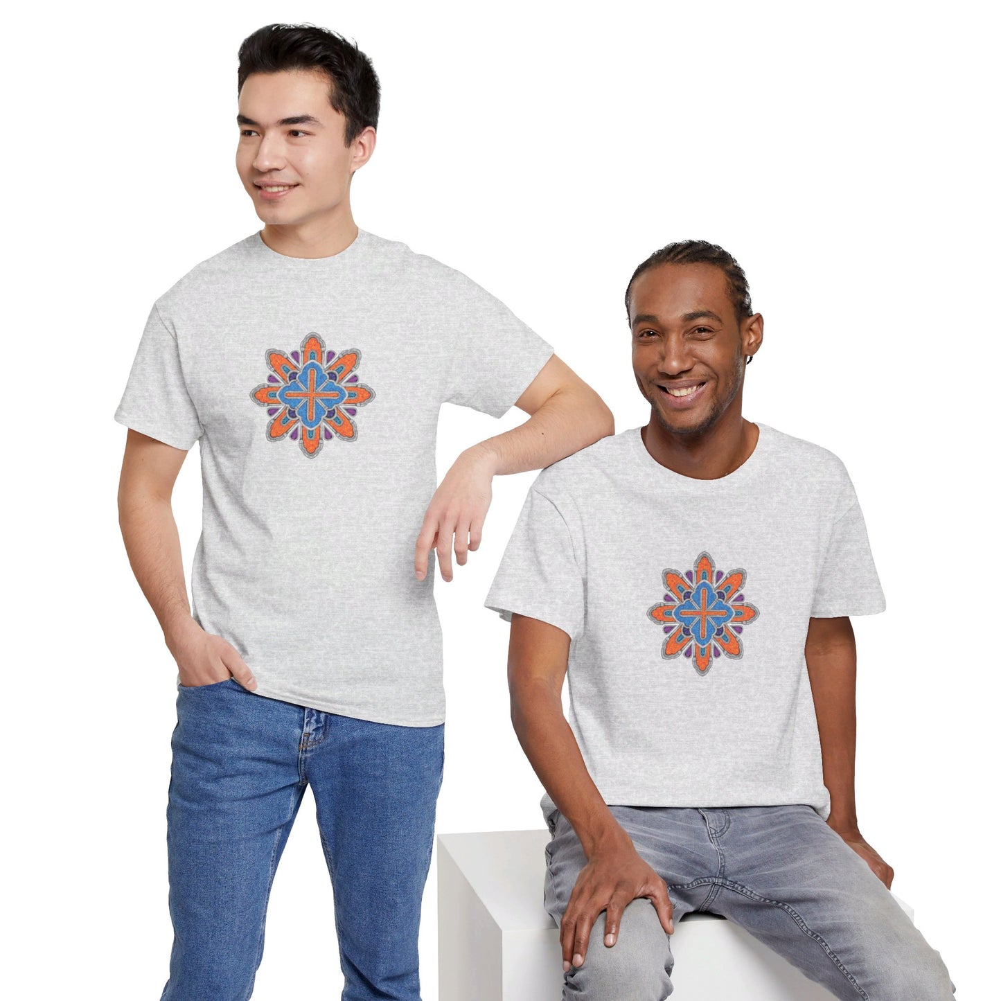 Concrete Flower V3 Light Theme l Unisex Heavy Cotton Tee