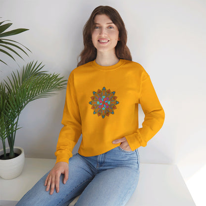 Concrete Flower V1 Light Theme | Unisex Heavy Blend™ Crewneck Sweatshirt