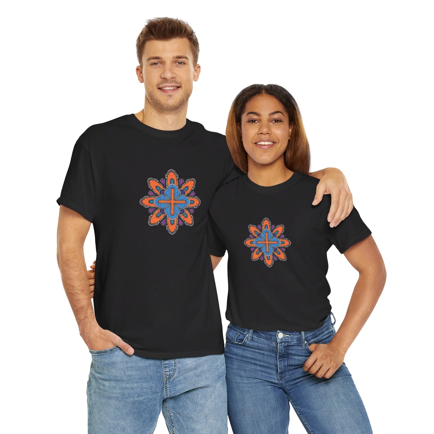 Concrete Flower V3 Dark Theme l Unisex Heavy Cotton Tee