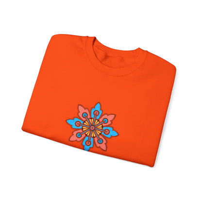 Concrete Flower V2 Light Theme | Unisex Heavy Blend™ Crewneck Sweatshirt