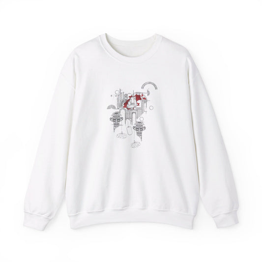 Scarlet Heart and Archs | Unisex Heavy Blend™ Crewneck Sweatshirt