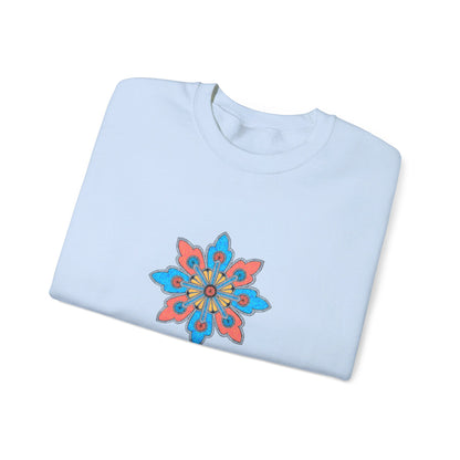 Concrete Flower V2 Light Theme | Unisex Heavy Blend™ Crewneck Sweatshirt