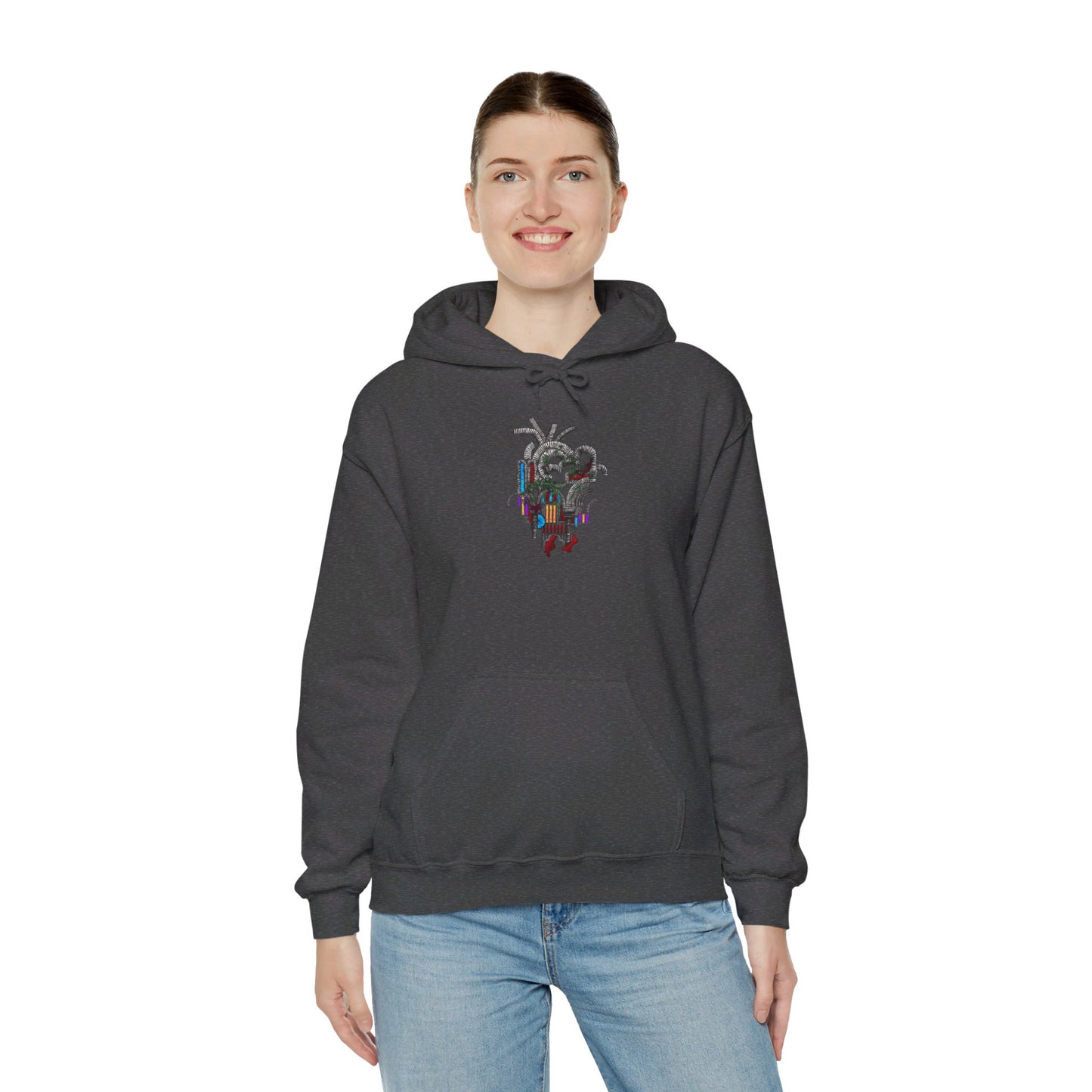 Heart of Stone Dark Theme | Unisex Heavy Blend™ Hooded Sweatshirt