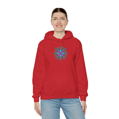 Concrete Flower V1 Dark Theme | Unisex Heavy Blend™ Hooded Sweatshirt