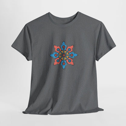 Concrete Flower V2 Dark Theme l Unisex Heavy Cotton Tee