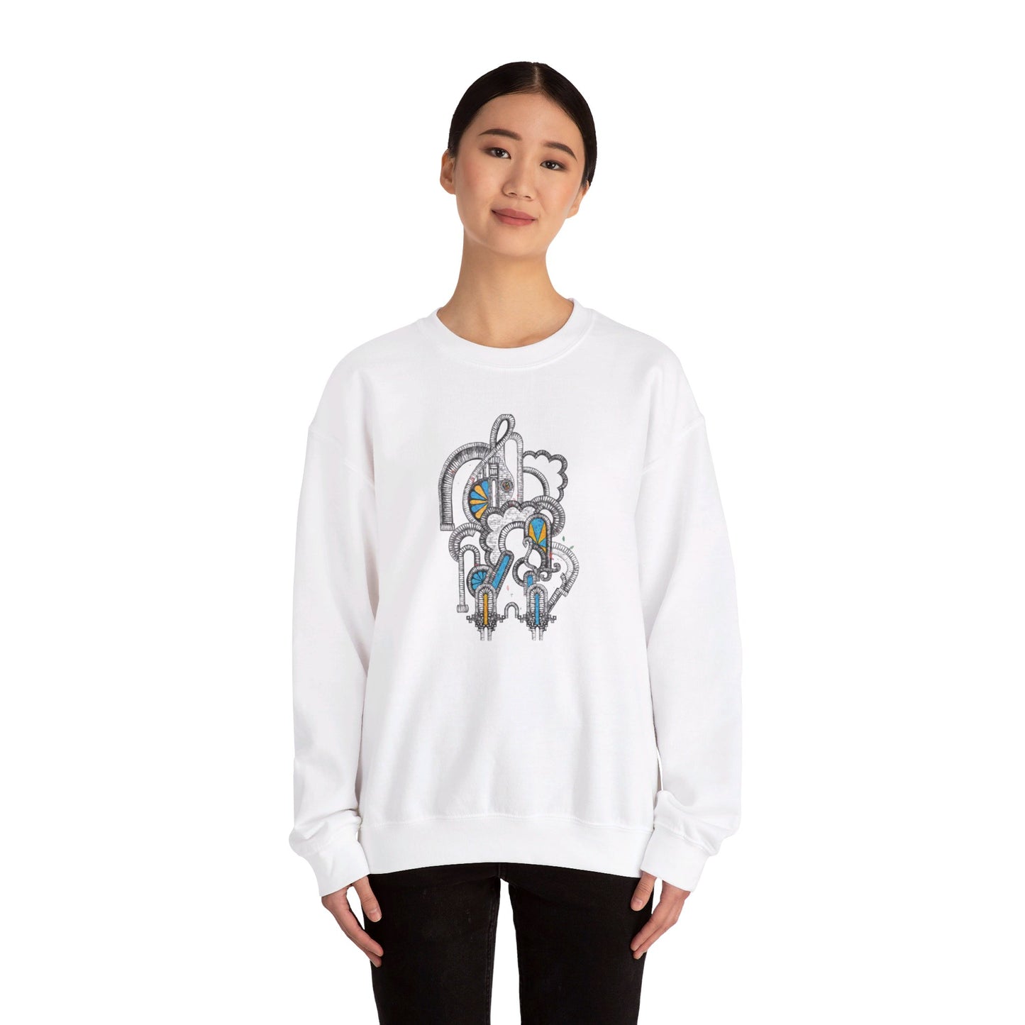 Arches of Blooming Harmony | Unisex Heavy Blend™ Crewneck Sweatshirt