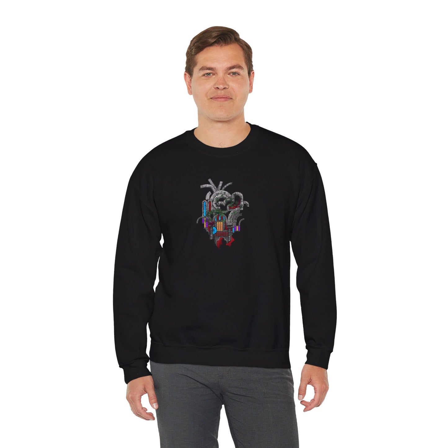 Heart of Stone Dark Theme | Unisex Heavy Blend™ Crewneck Sweatshirt