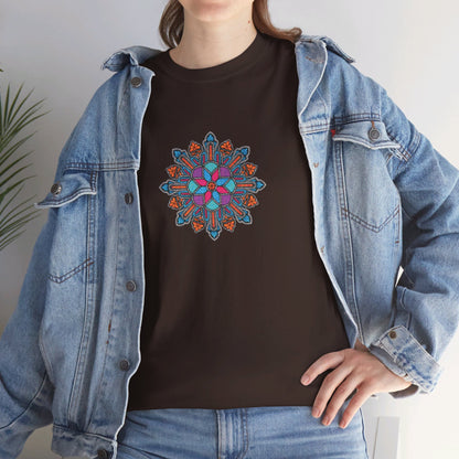 Concrete Flower V1 Dark Theme l Unisex Heavy Cotton Tee