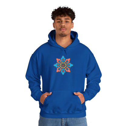 Concrete Flower V2 Dark Theme | Unisex Heavy Blend™ Hooded Sweatshirt