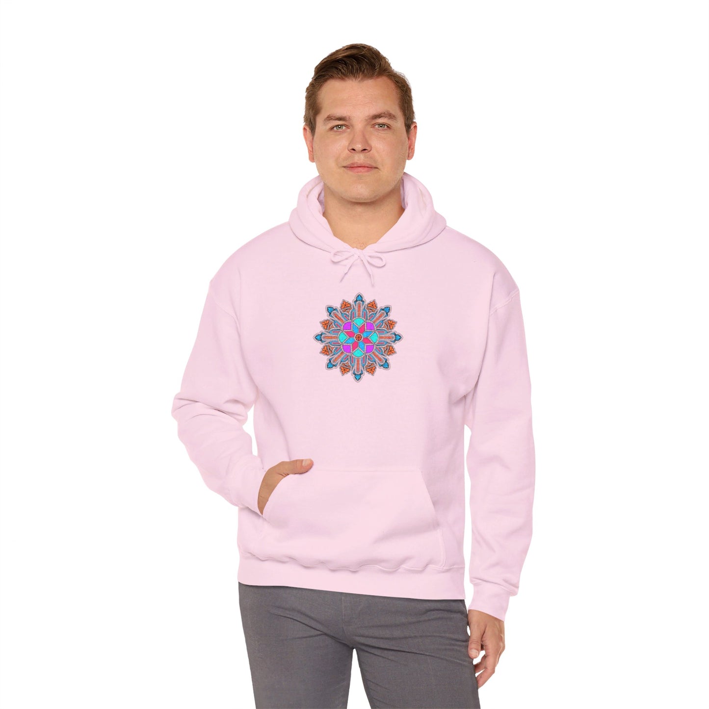 Concrete Flower V1 Light Theme | Unisex Heavy Blend™ Hooded Sweatshirt