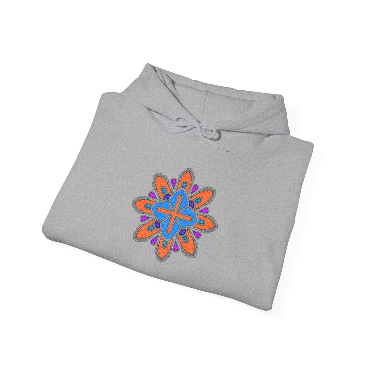 Concrete Flower V3 Light Theme | Unisex Heavy Blend™ Hooded Sweatshirt