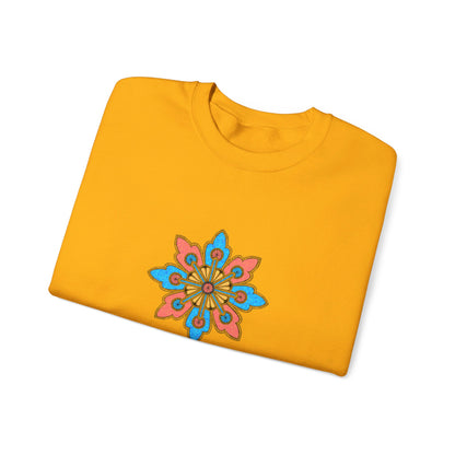 Concrete Flower V2 Light Theme | Unisex Heavy Blend™ Crewneck Sweatshirt