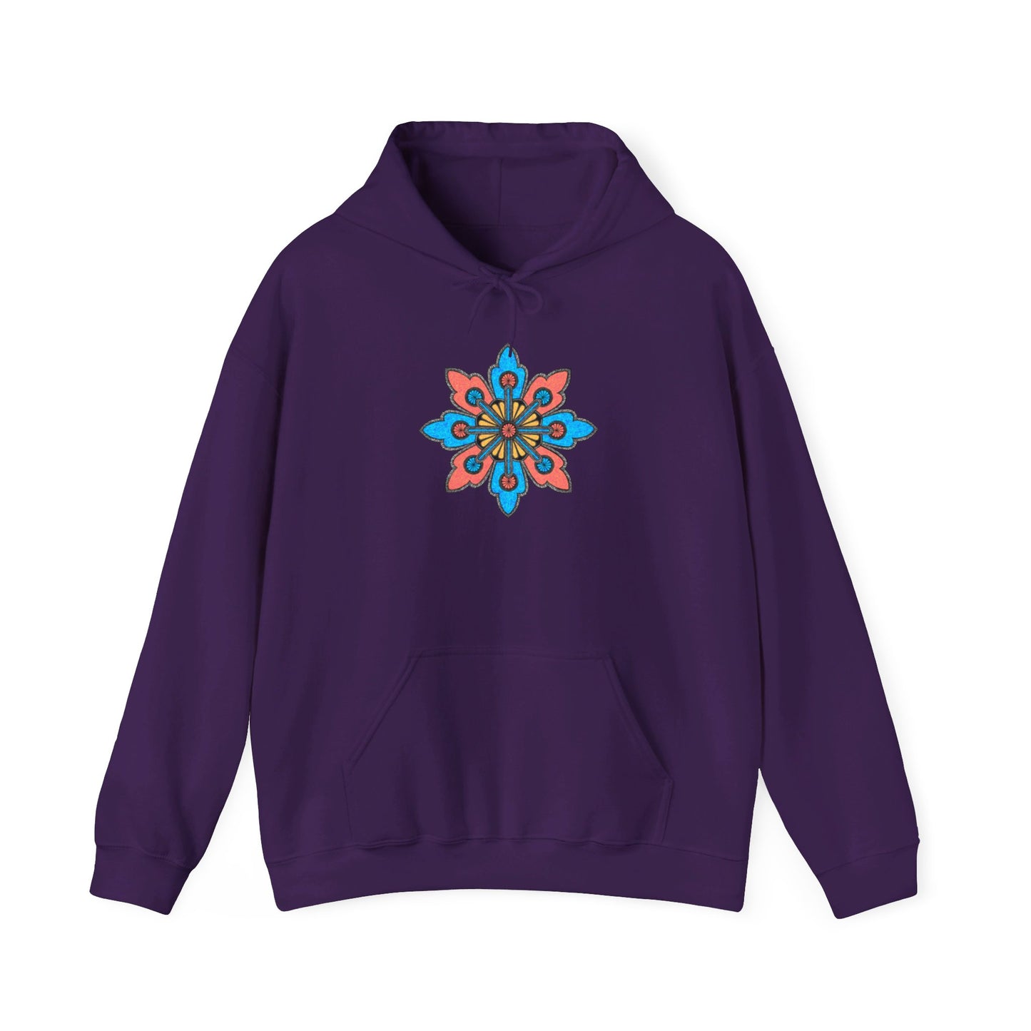 Concrete Flower V2 Dark Theme | Unisex Heavy Blend™ Hooded Sweatshirt