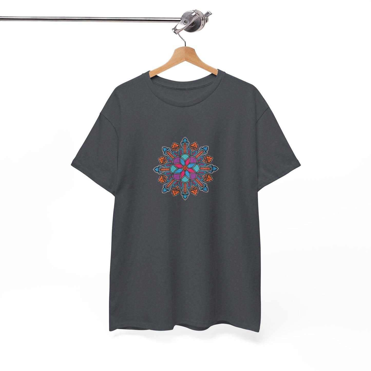 Concrete Flower V1 Dark Theme l Unisex Heavy Cotton Tee