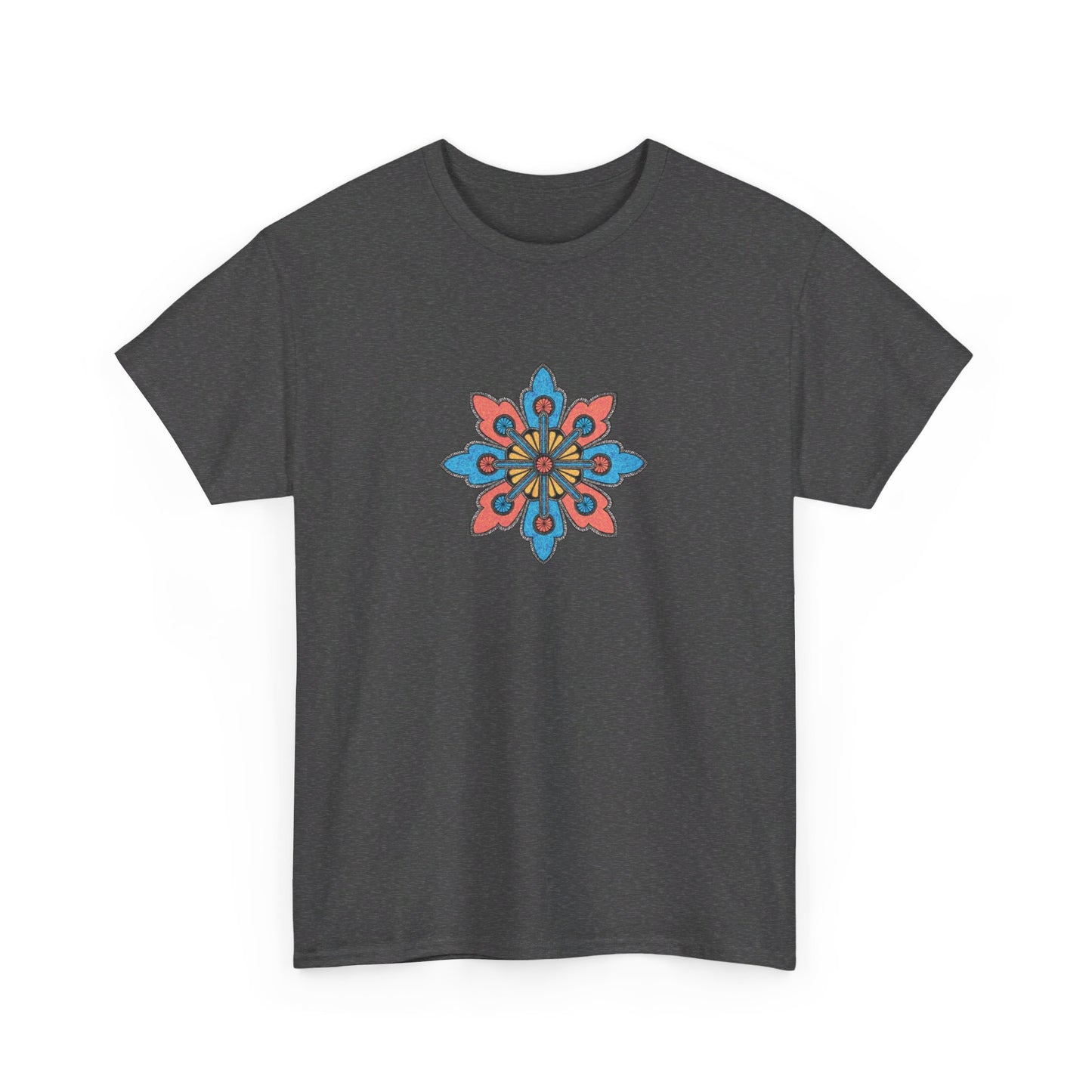 Concrete Flower V2 Dark Theme l Unisex Heavy Cotton Tee