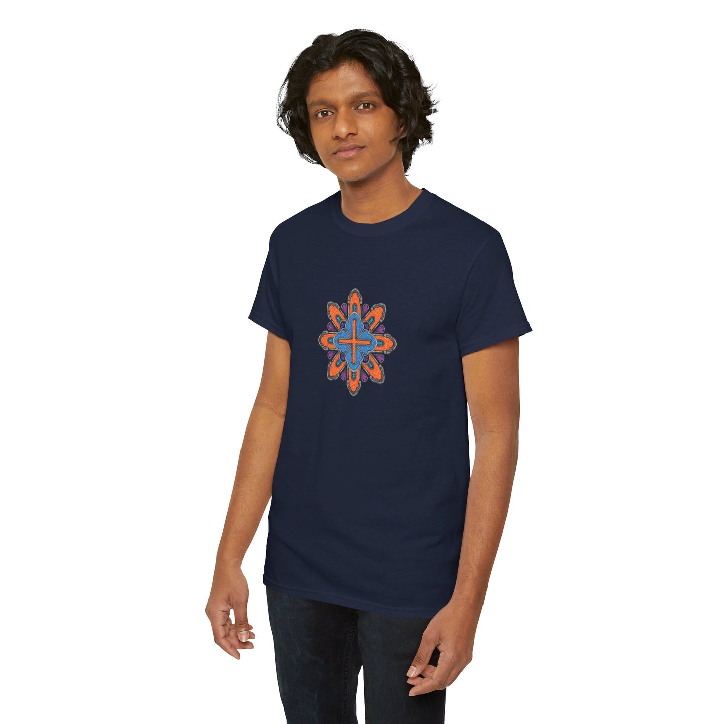 Concrete Flower V3 Dark Theme l Unisex Heavy Cotton Tee