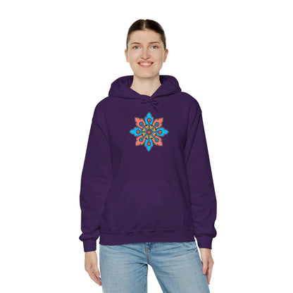 Concrete Flower V2 Dark Theme | Unisex Heavy Blend™ Hooded Sweatshirt