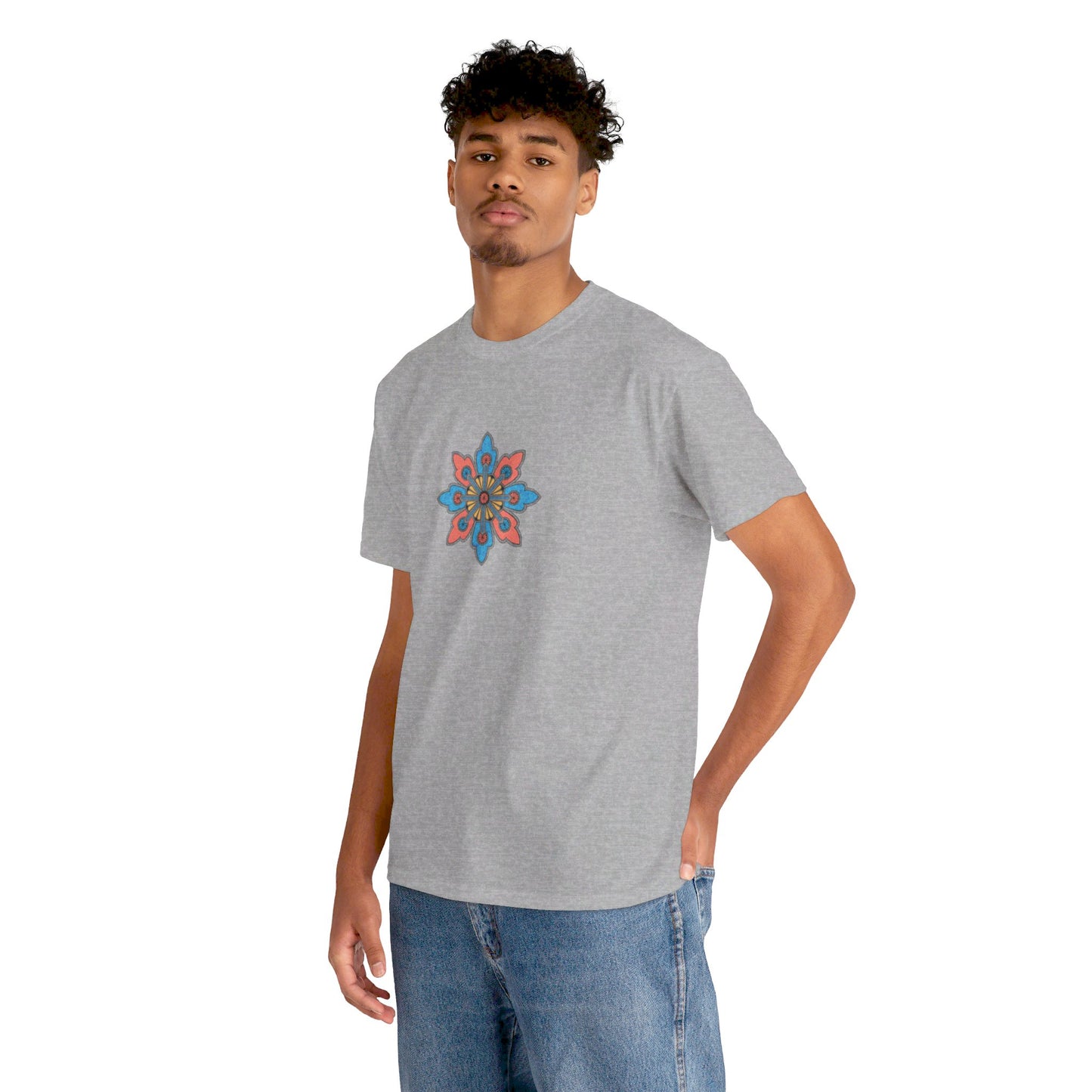 Concrete Flower V2 Light Theme l Unisex Heavy Cotton Tee