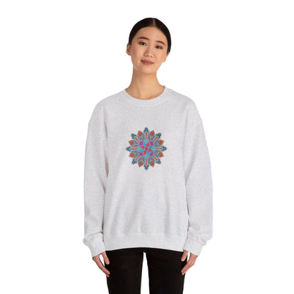 Concrete Flower V1 Light Theme | Unisex Heavy Blend™ Crewneck Sweatshirt