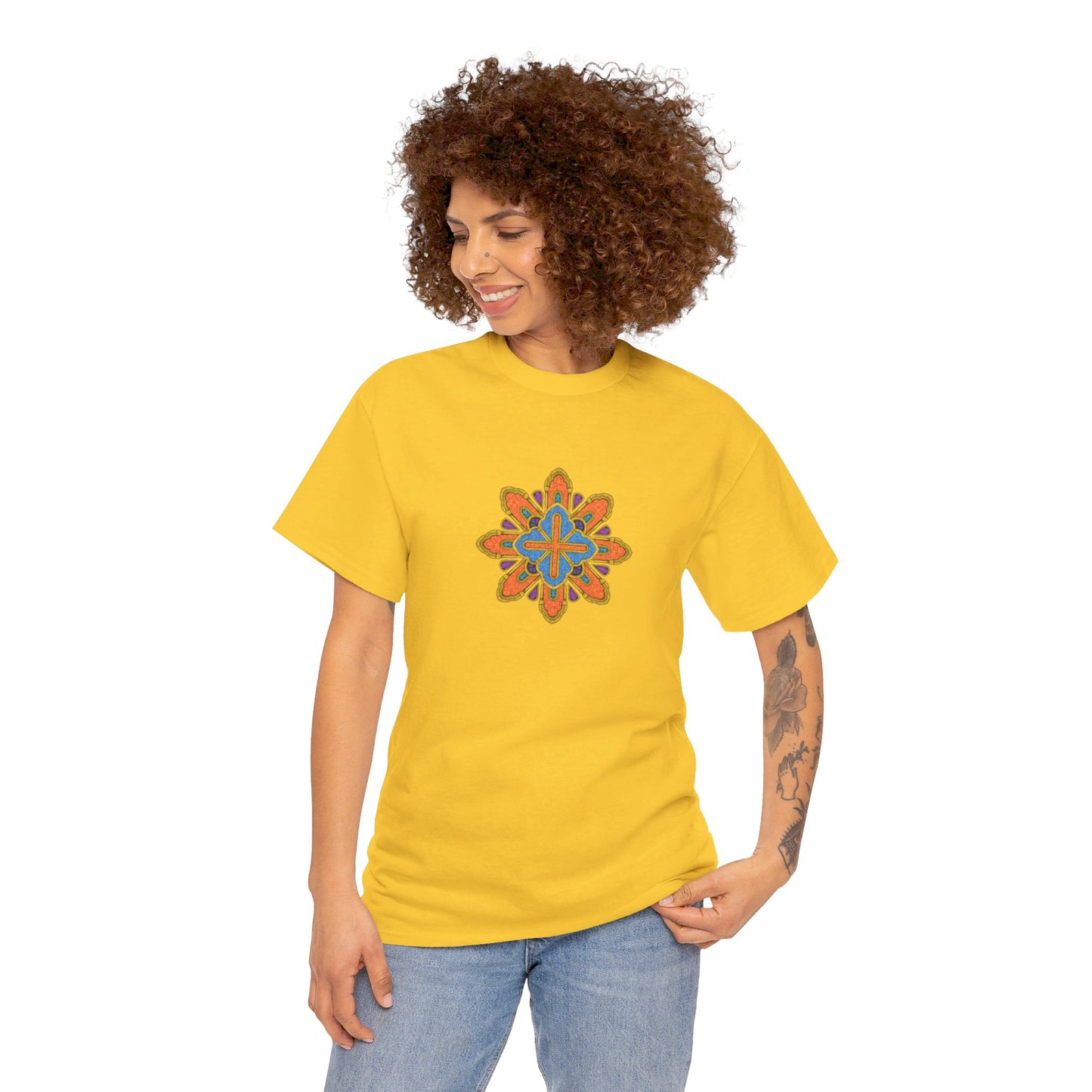 Concrete Flower V3 Light Theme l Unisex Heavy Cotton Tee