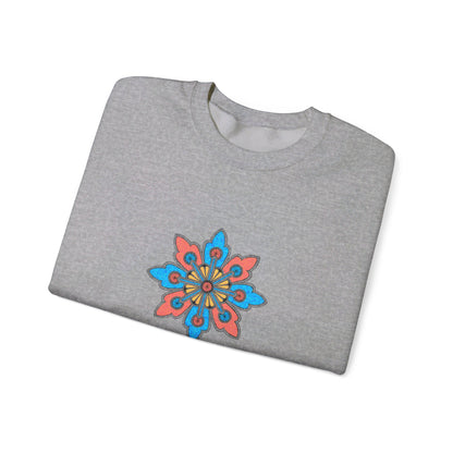 Concrete Flower V2 Light Theme | Unisex Heavy Blend™ Crewneck Sweatshirt