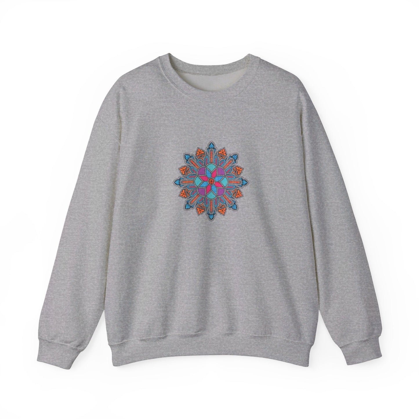 Concrete Flower V1 Light Theme | Unisex Heavy Blend™ Crewneck Sweatshirt