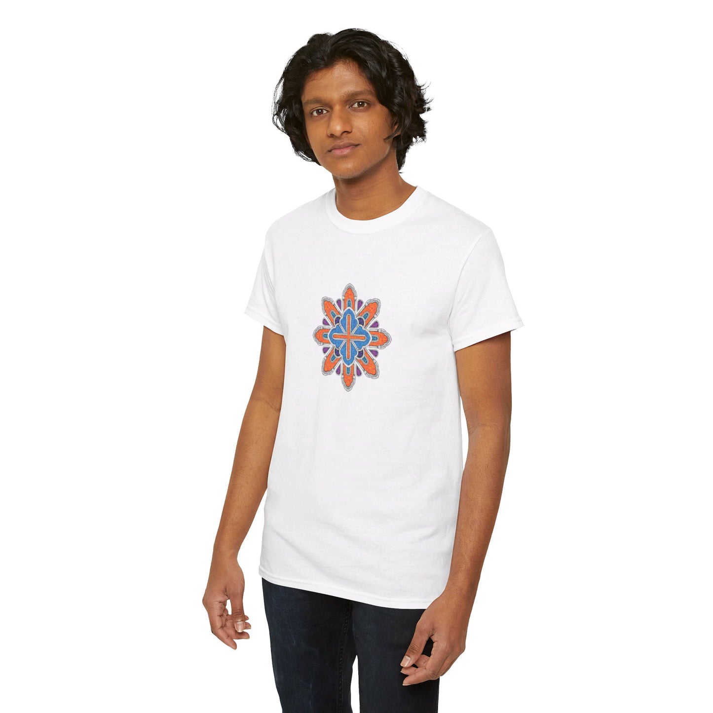 Concrete Flower V3 Light Theme l Unisex Heavy Cotton Tee