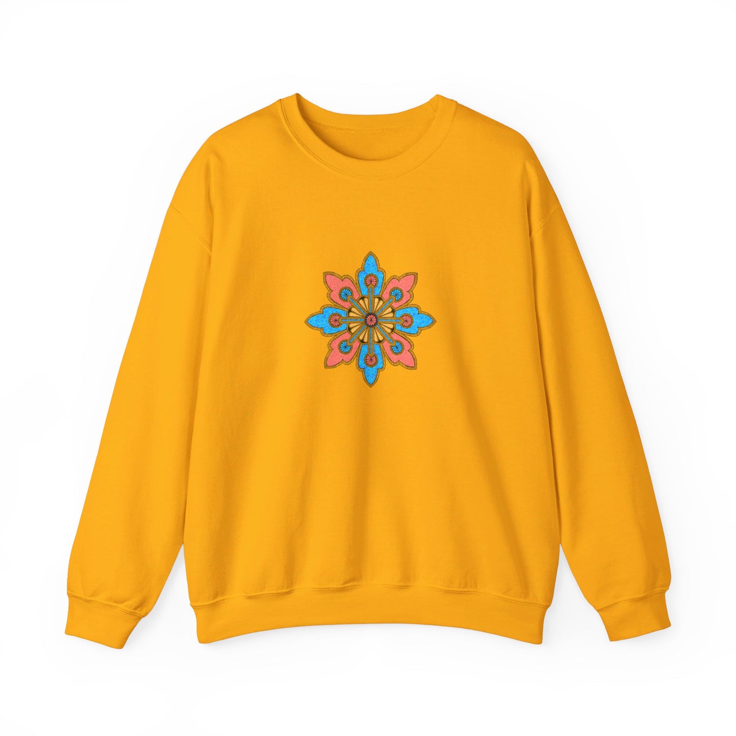 Concrete Flower V2 Light Theme | Unisex Heavy Blend™ Crewneck Sweatshirt