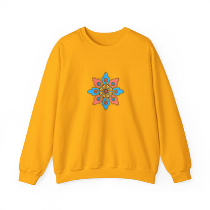 Concrete Flower V2 Light Theme | Unisex Heavy Blend™ Crewneck Sweatshirt