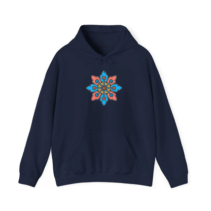 Concrete Flower V2 Dark Theme | Unisex Heavy Blend™ Hooded Sweatshirt