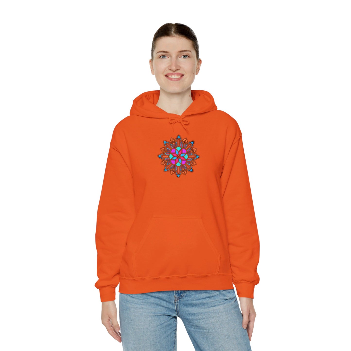 Concrete Flower V1 Light Theme | Unisex Heavy Blend™ Hooded Sweatshirt