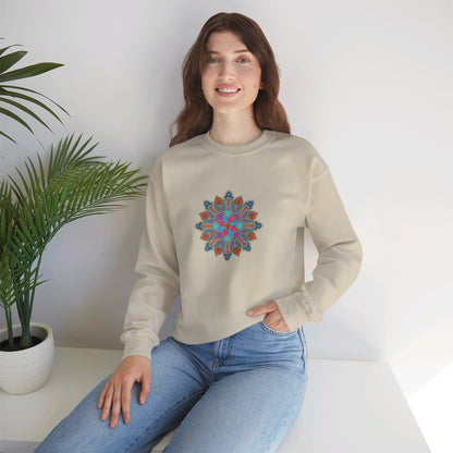 Concrete Flower V1 Light Theme | Unisex Heavy Blend™ Crewneck Sweatshirt