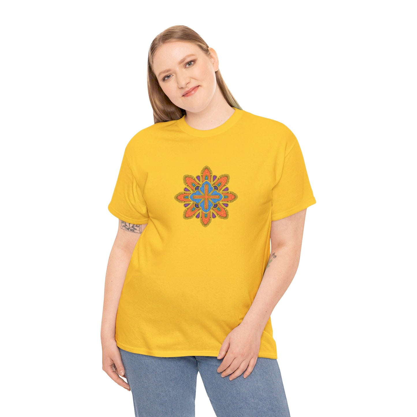 Concrete Flower V3 Light Theme l Unisex Heavy Cotton Tee